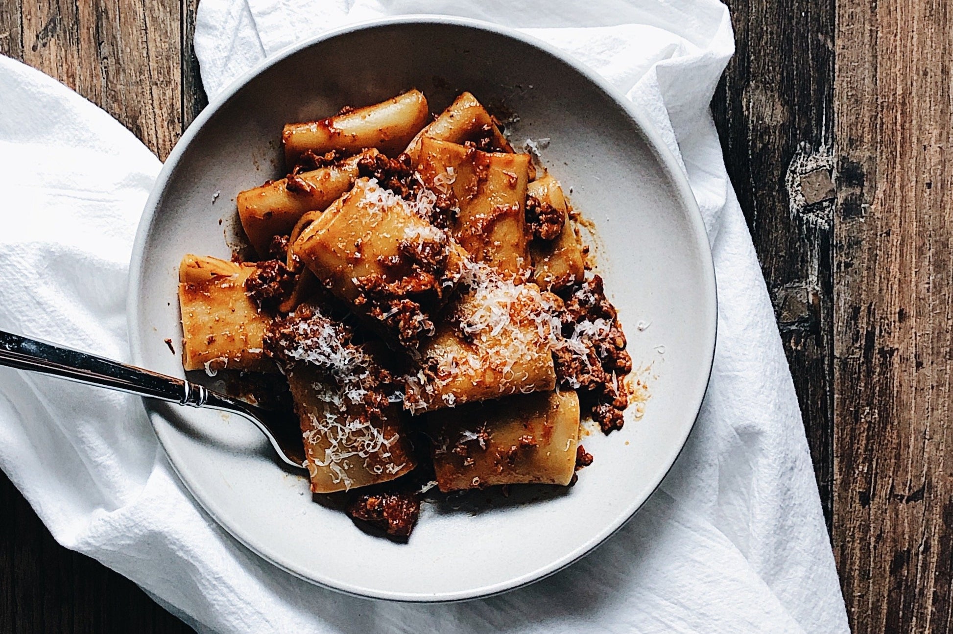 Calabrian pork ragù & Fresh Paccheri