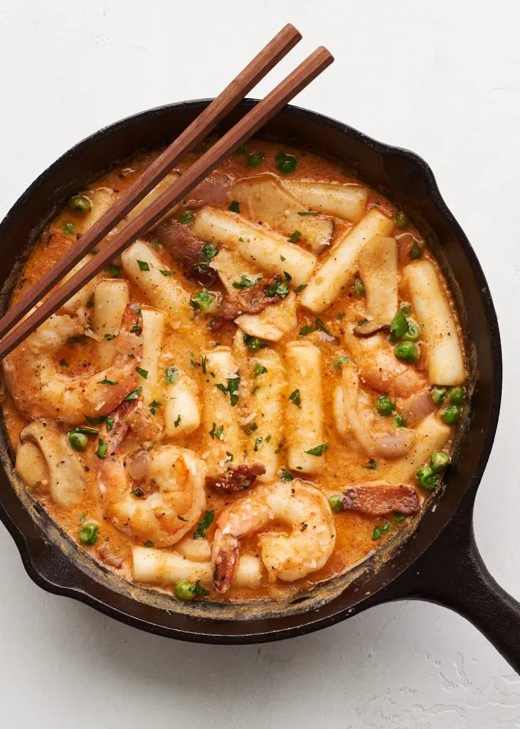 Viral Creamy Rosé Tteokbokki Kit with Tiger Prawns (For Two)