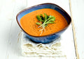Smoked Tomato Red Pepper Soup with Saffron Elixir - mood supporting NutraSoup