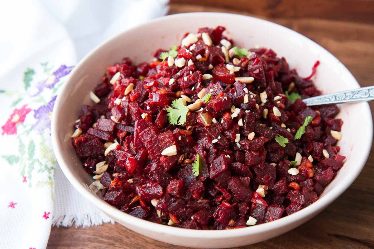 Roasted Beetroot Sabzi by Flayvr