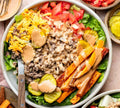 Burger Bowl Kit for 2 | High Protein Salad Bowl | 73g Protein