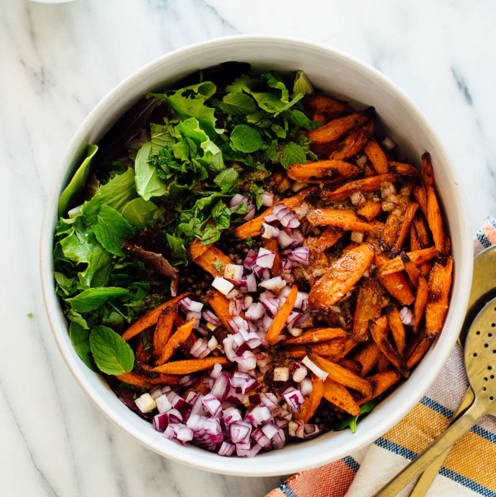 Masala Lentil Salad with Cumin Roasted Carrots 350g