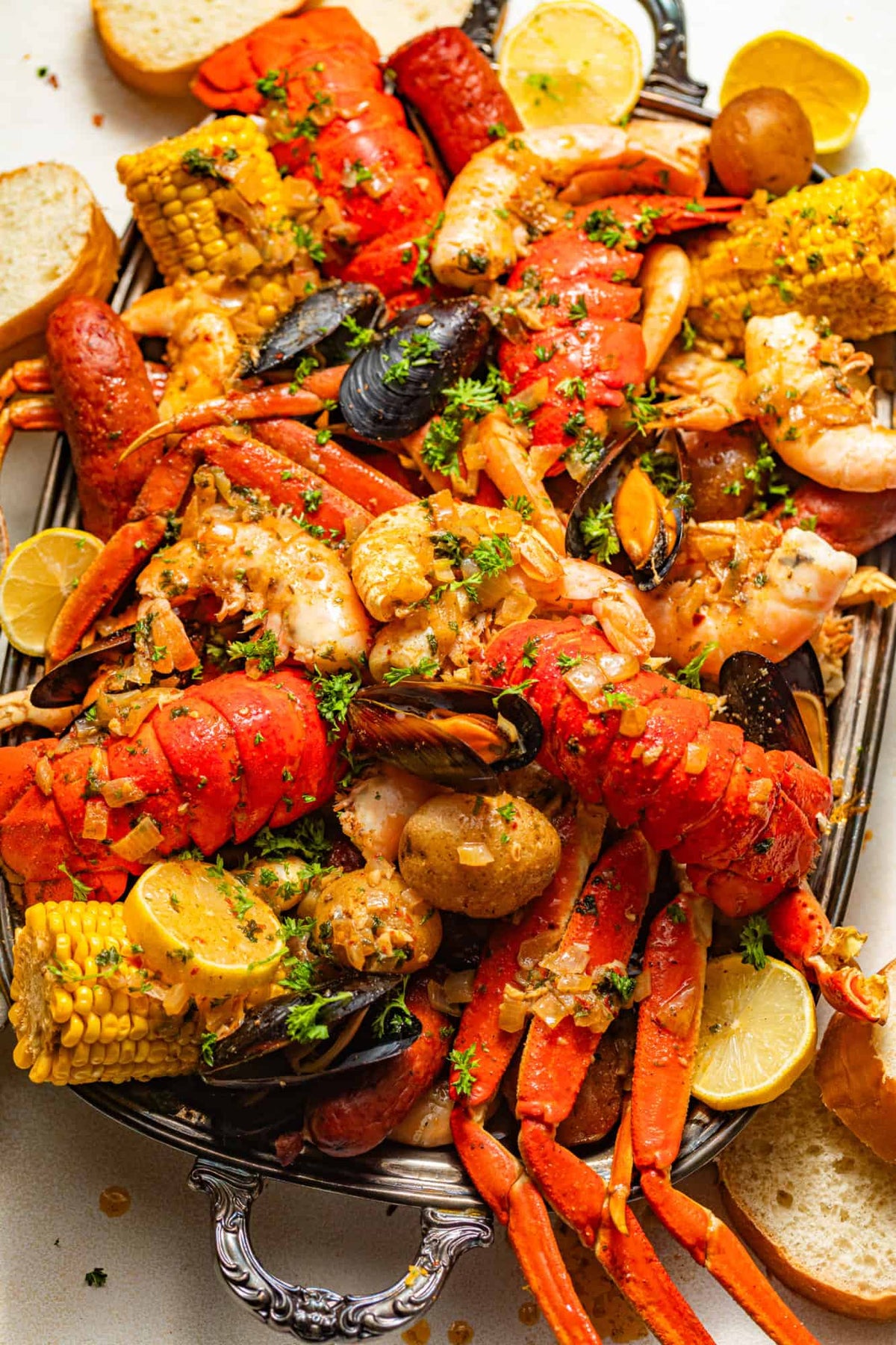 Luxury Seafood Boil.  +  Scallops + Lobster
