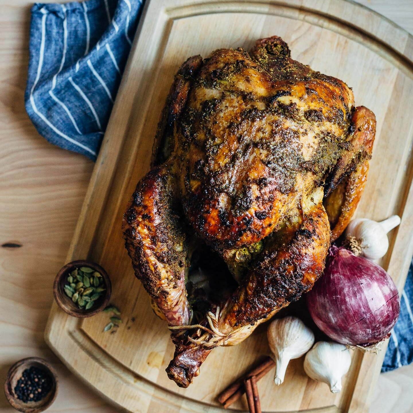 Emperor's Biryani Turkey - Turkey Stuffed with Biryani Christmas Meal for 6-8