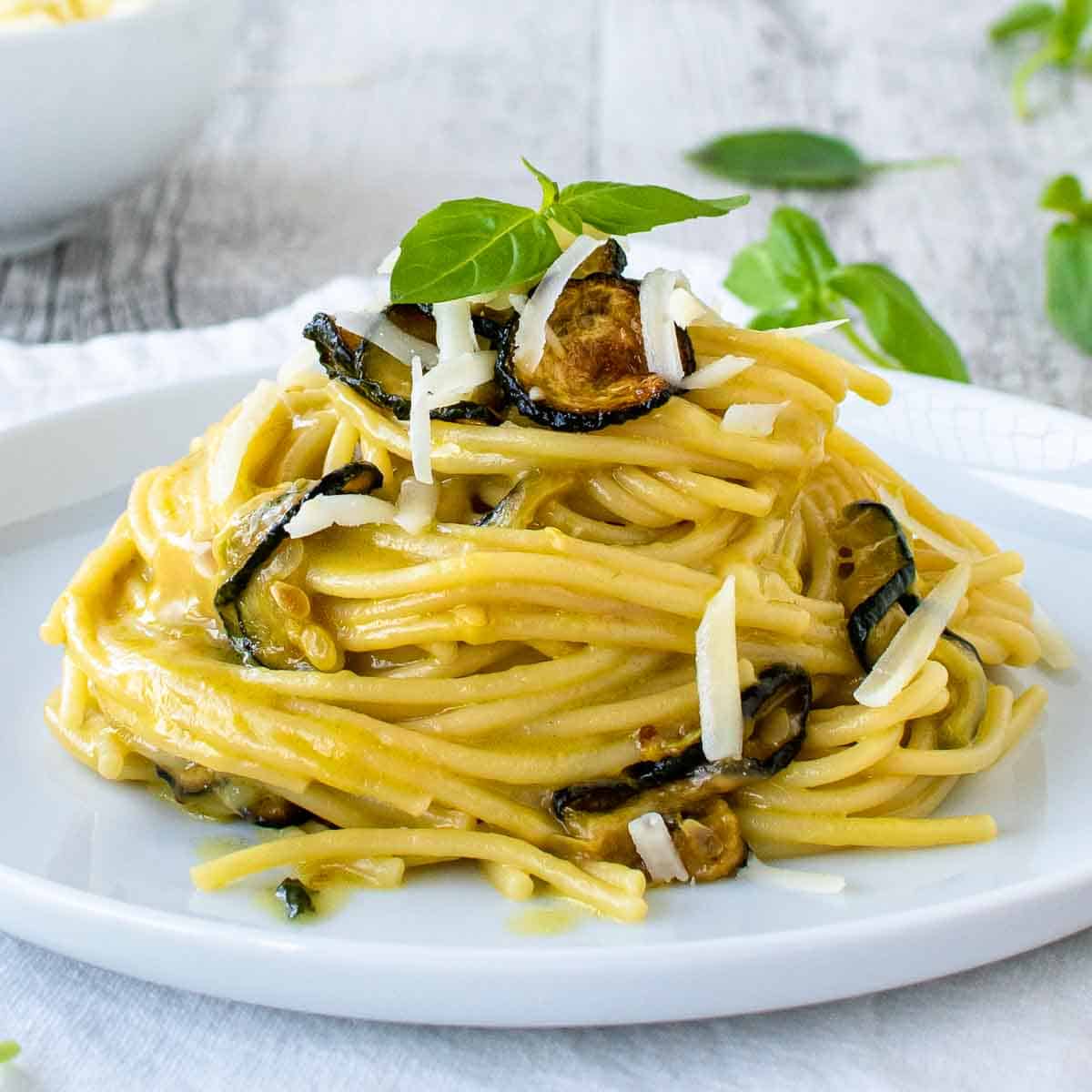Spaghetti alla Nerano - Serves 2